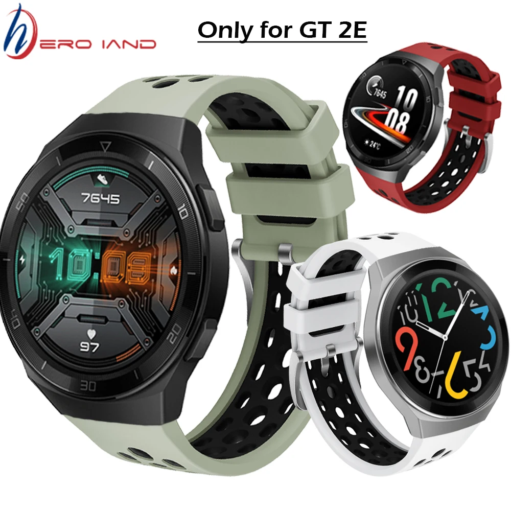 

For Huawei gt2e Strap Silicone Wriststrap Bracelet 22mm watch band For huawei watch gt 2e 46mm Watchband Correa Original Style