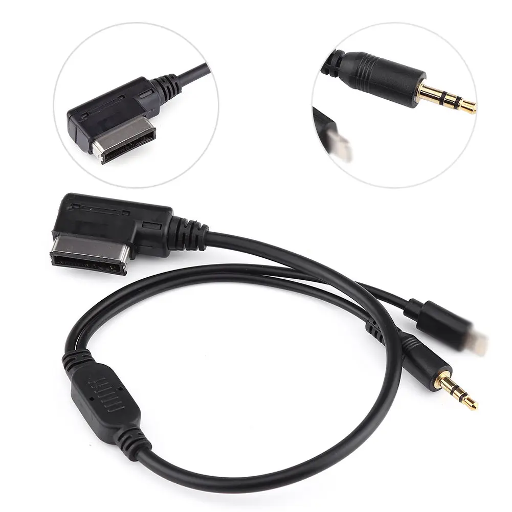 Car AMI MDI MMI 3.5mm AUX Interface Music Cable For iPhone 5 6 Audi VW