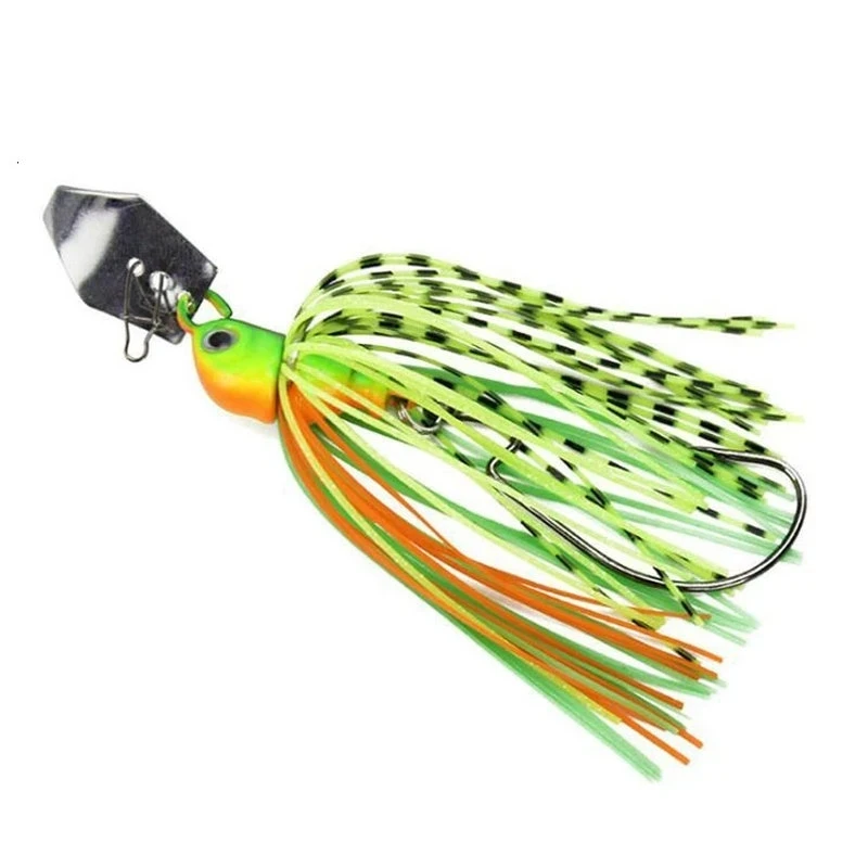2pcs/lot 14g/17g Fishing chatter bait spinner Spin fishing lure Buzzbait chatterbait for bass pike walleye fishing