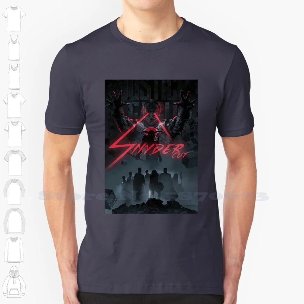 Justice-Snydercut 100% Pure Cotton T-Shirt Snyder Cut Snydercut Release Zack Synder The Pop Culture Geek League Nerd Comic