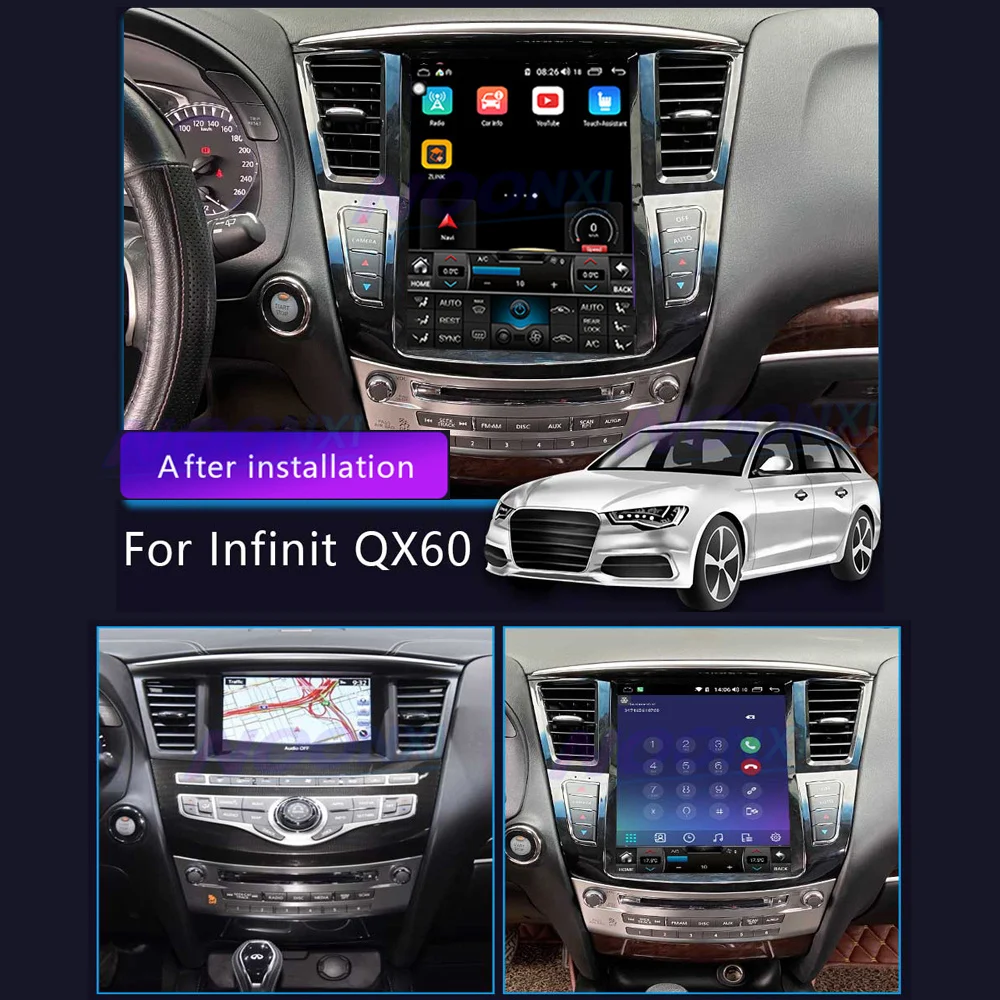 

128G For Infiniti QX60 JX35 2014-2019 Android 11 Car Radio Stereo Multimedia Player GPS Navigation Touch Screen Carplay HeadUnit