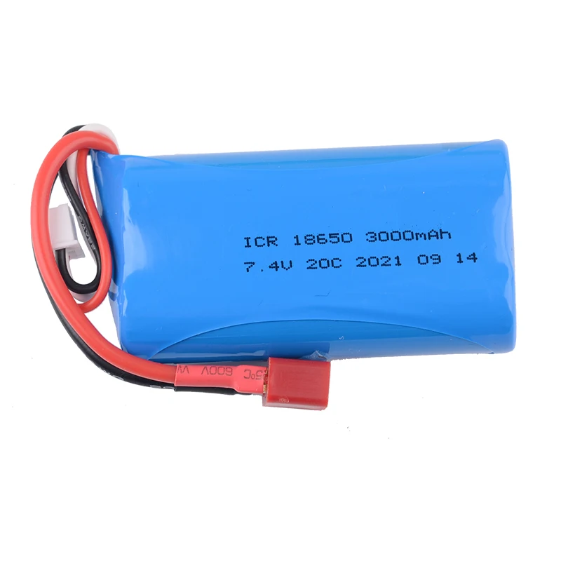 2pcs 18650 7.4V 3000mAh 20C Li-ion Battery For MJX T40 T40C F39 F49 T39 Syma 822 RC Helicopter Drone Part for BG1518 BG1513