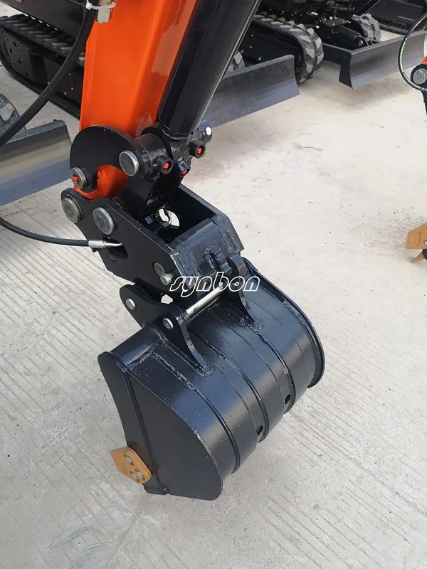 Micro Digger 0.9Ton ไฮดรอลิก Crawler รถขุดขุดสวนฟาร์มใช้ Crawler รถขุด