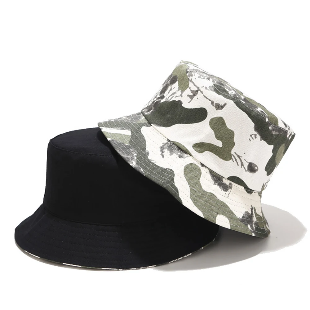 2020 Korean-style Summer Hat Black And White Graffiti Heart Bucket Hat Street Cool Casual Couples Bucket Hat Sun-resistant Topee