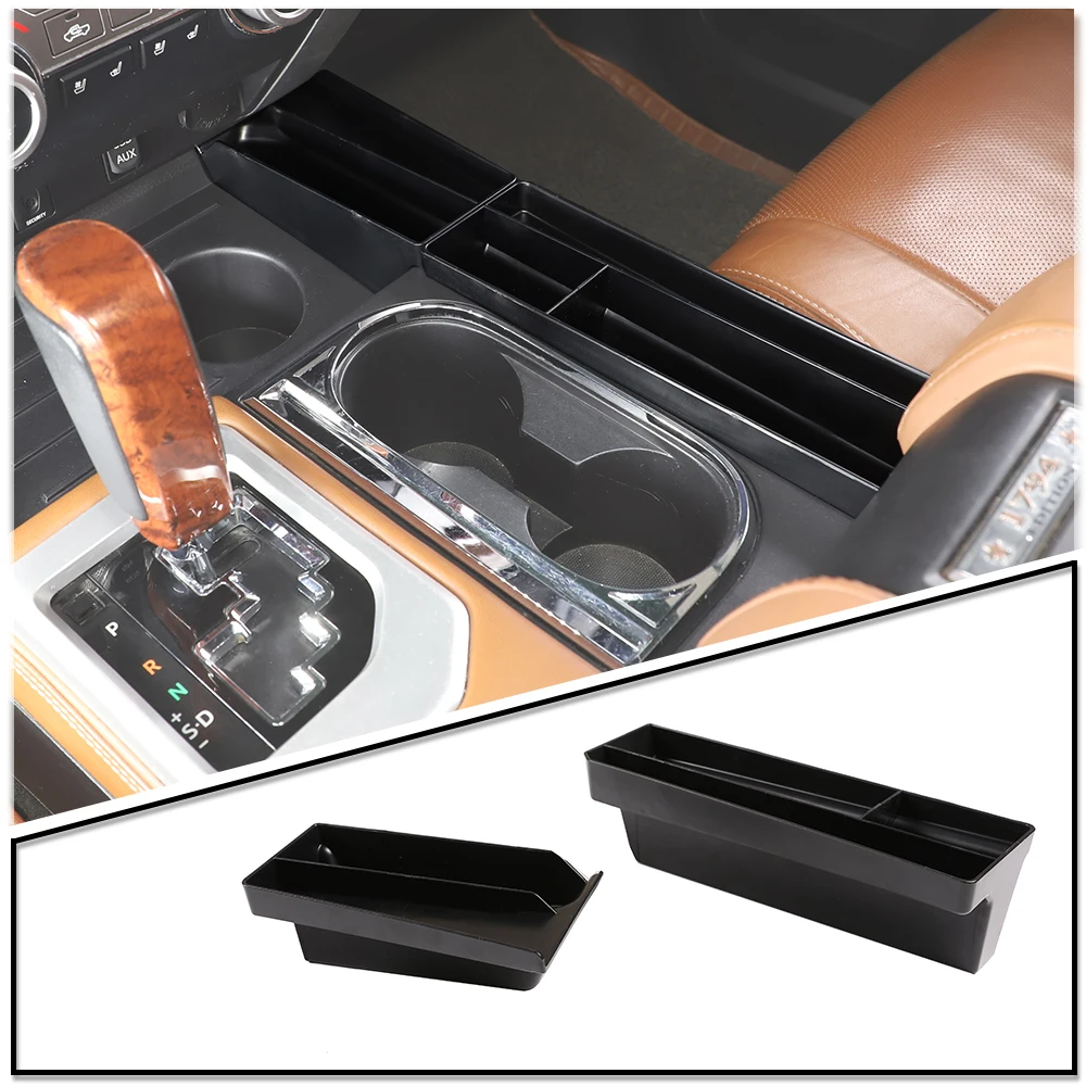 

For Toyota Tundra pickup 2014-2021 Central Control Armrest Box Front Storage Box Co-Pilot Teacup Side Storage Box Car Accessorie