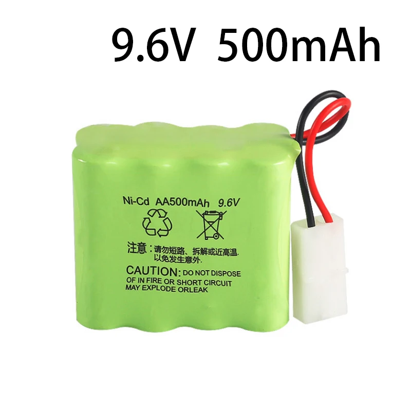 Batería ni-cd de 9,6 V y 500mAh para Huanqi 781/782, pila de tanque de control remoto, pilas AA de 9,6 V y 500mAh