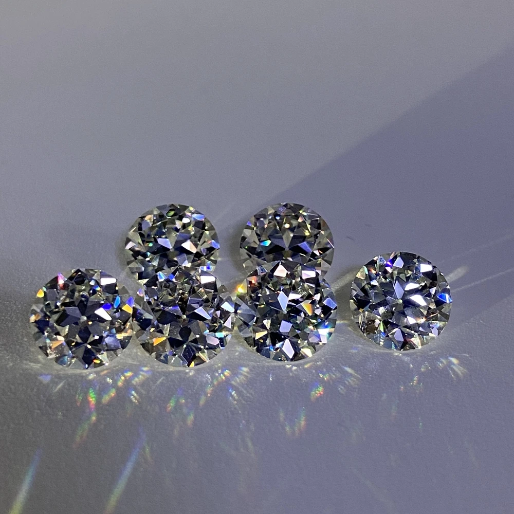 6mm-12mm Perfect Old European Cut White D VVS1 Round GRA Moissanite Diamond On Sale