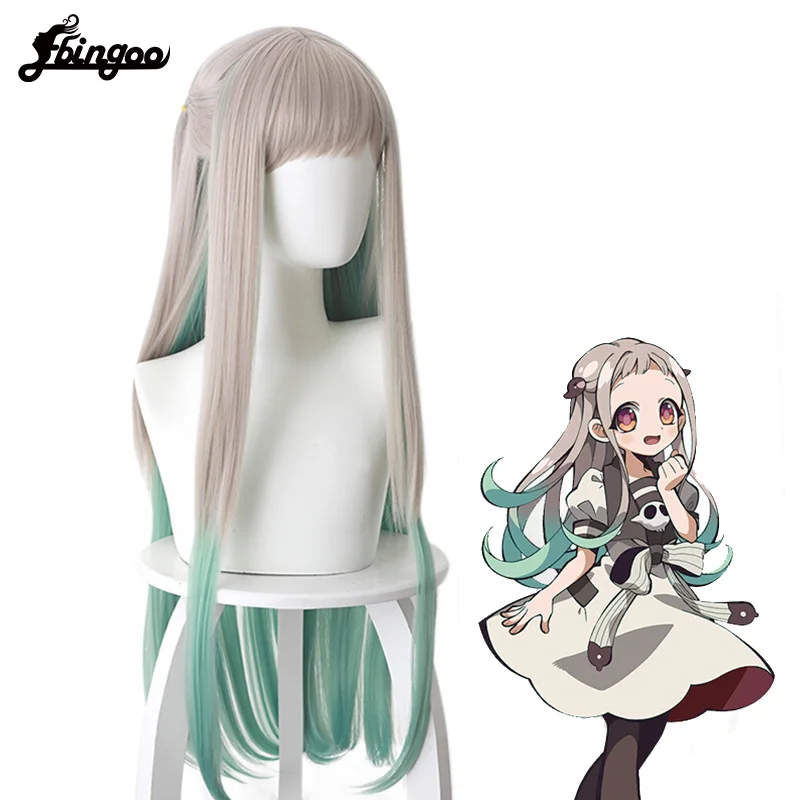 Ebingoo Toilet-bound Jibaku Shounen Hanako-kun Halloween Cosplay Wig Hanako Kun Nene Yashiro Synthetic Heat Resistant Wig