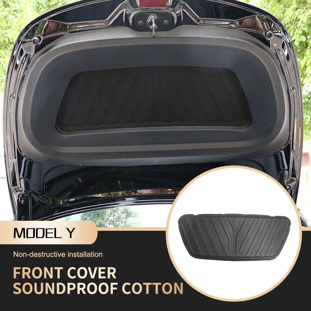 

Car Hood Engine Sound Insulation Pad Cotton Auto Front Trunk Soundproofing Mat For Tesla Model Y 2021 2022