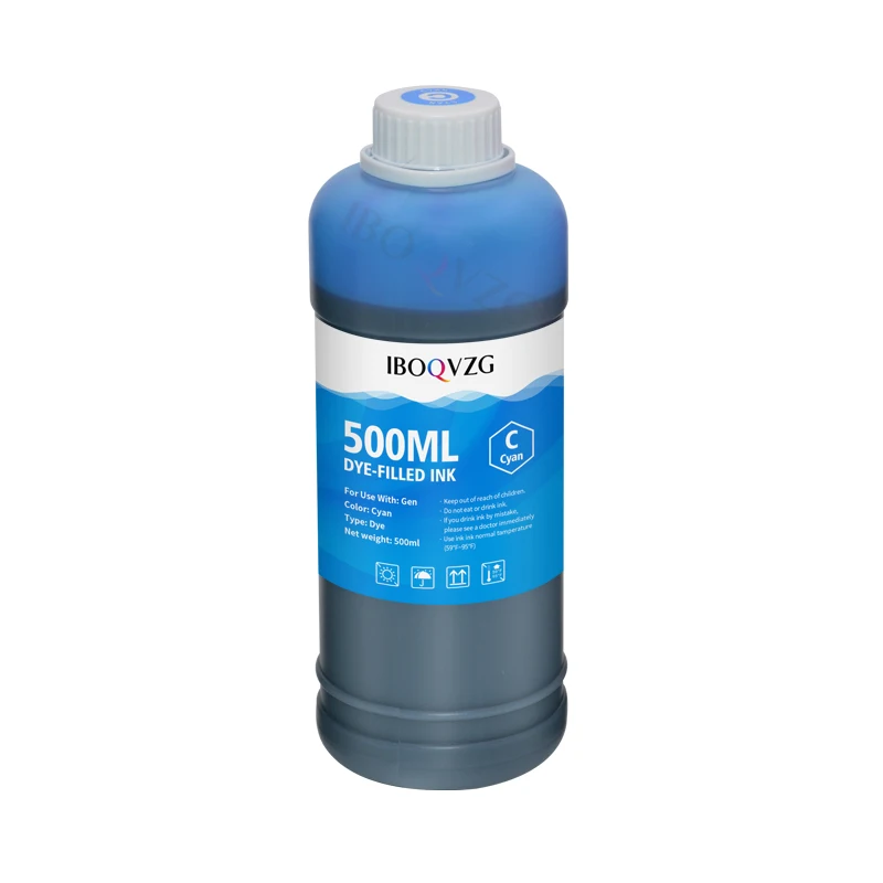 Imagem -03 - Iboqvzg-kit de Recarga de Tinta da Impressora Apto para Epson Canon hp Impressora Brother Tinta Ciss Impressoras Recarregáveis Corante 500ml