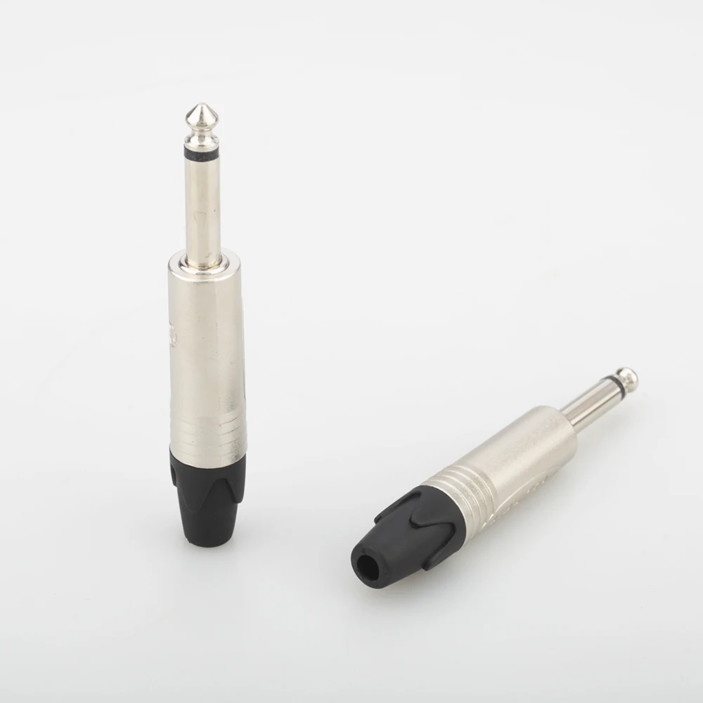 4 pezzi Audiocrast Neutrik 6.3mm Jack Mono Plug Neutrik Mono 6.3mm connettore maschio a saldare