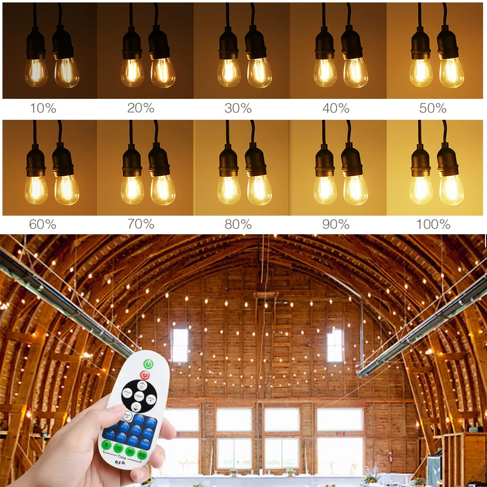 LED Strip Dimmer AC 110V 220V 23key RF Remote Controller for Christmas String Light/ LED Bulbs/LED Strip Lights US/EU/AU