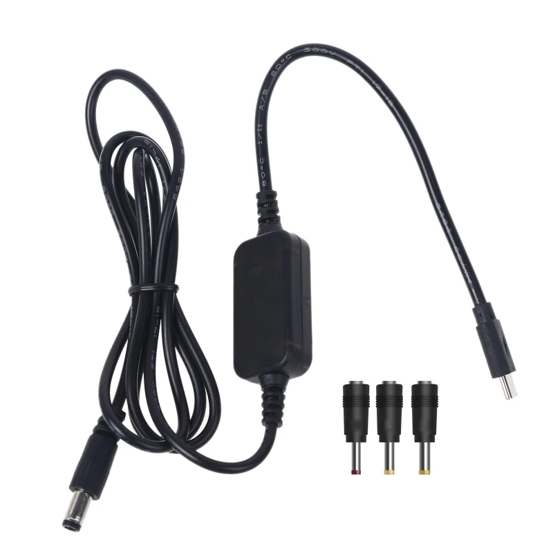 36W USB typu C C PD do 12V 2.5/3.5/4.0/5.5mm konwerter kabel Adapter przewód do Router wi-fi laptopa światła LED kamera telewizji przemysłowej