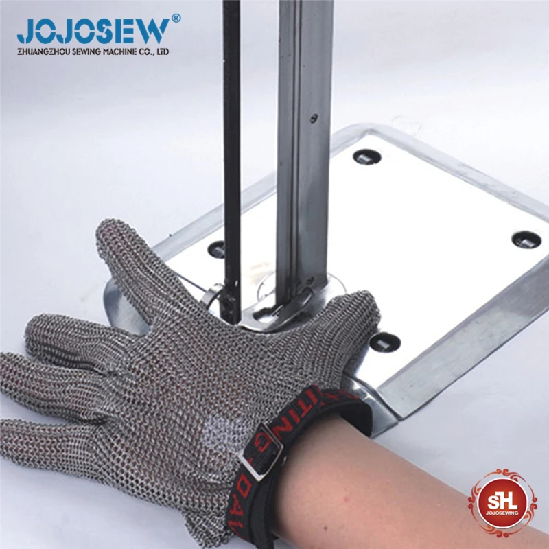 Sewing Stainless steel wire gloves Cutting electric shears Anti-saw cutting protection three fingers Five-finger gloves