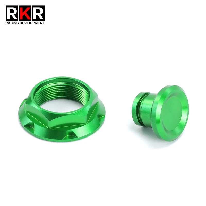 Motorcycle CNC Aluminum Front Fork Upper Top Triple Clamp Screw Cap Nut Accessories for Kawasaki NINJA400 Ninja 400 Z400 Z 400