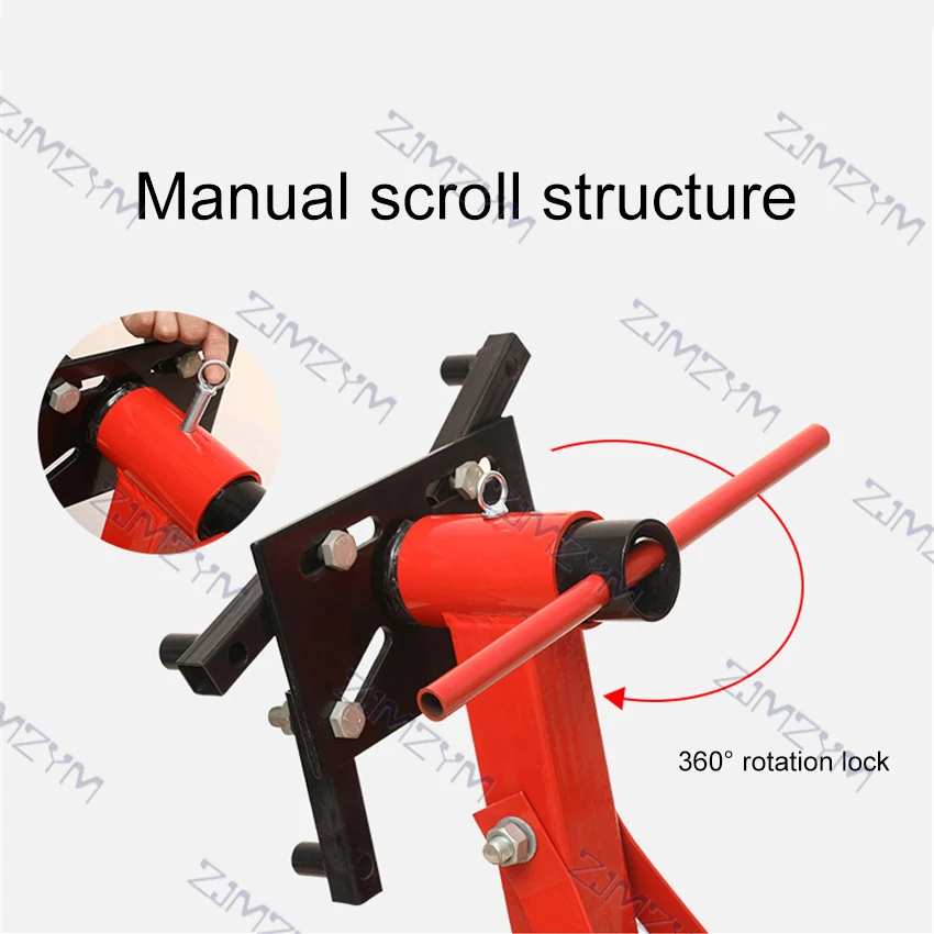 HWD-611 suporte da aleta do motor universal rotativa ferramenta de reparo mesa flip frame suporte do motor suporte manutenção da aleta 1000lbs