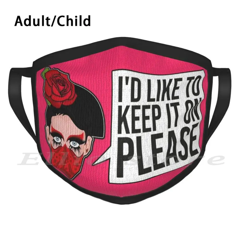 

Valentina From Rupaul's Drag Race Adult Kids Anti Dust 5 Scarf DIY Mask Rupaul Drag Dragrace Rpdr Courtney Act Adore Of