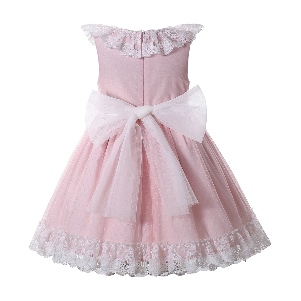 Pettigirl Spring Summer Children First Communion Lace Party Princess Dresses for Kids Girls Birthday Age 234568 10 12Y