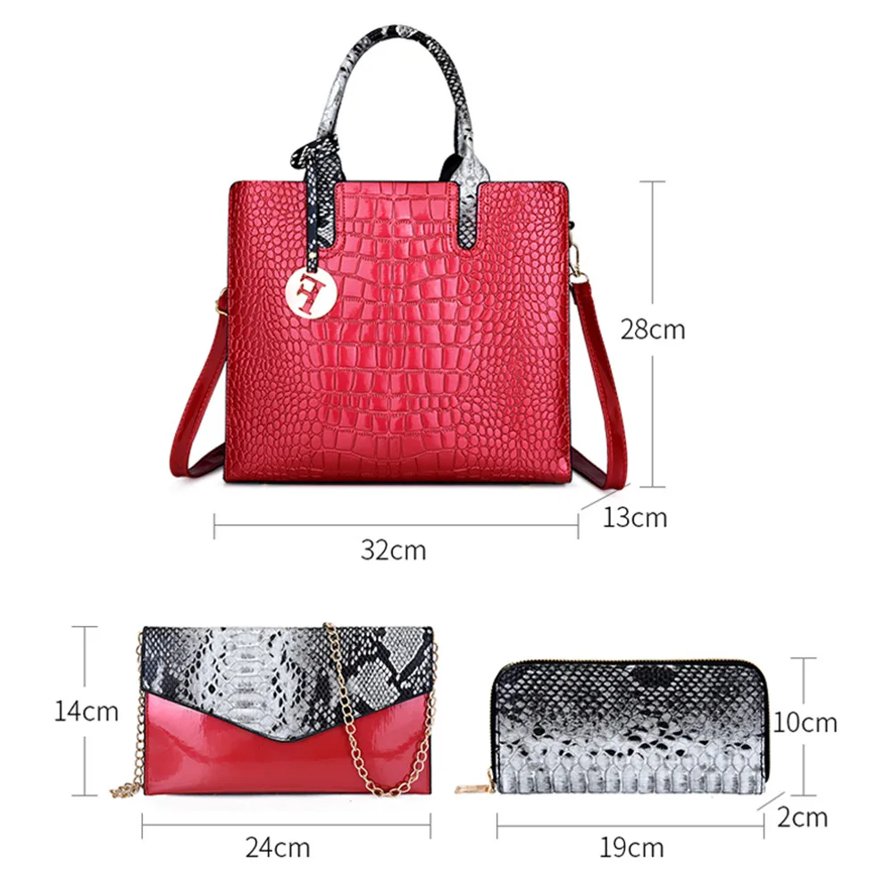 Moda cekinowa torebka z frędzlami dla kobiet wysokiej jakości serpentynowa torba podróżna ze skóry lakierowanej na ramię Crossbody kobieta Sac