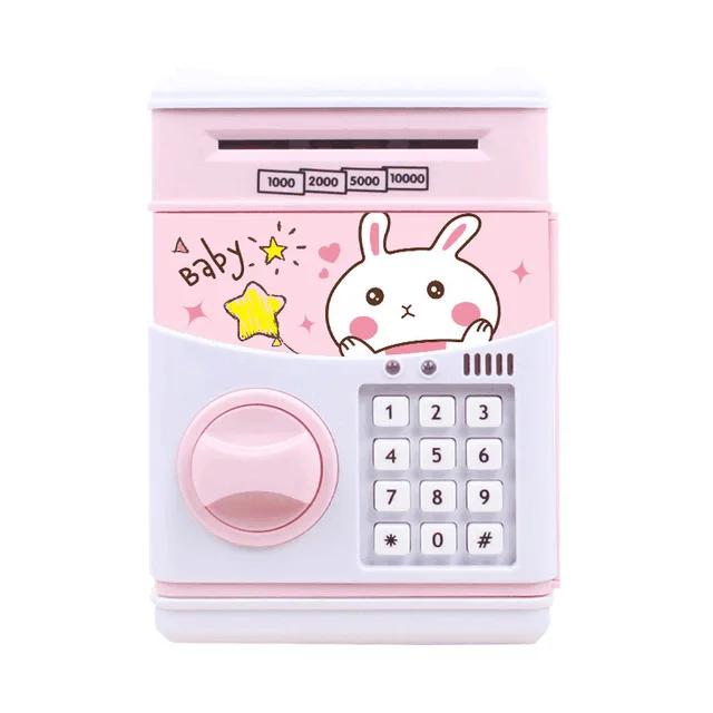 Electronic Piggy Bank Safe Box Money Boxes for Children Digital Coins Cash Saving Safe Deposit ATM Machine Kid Christmas Gift