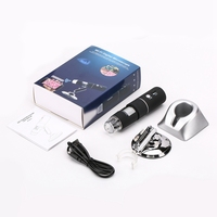 2in1 WiFi Digital 1000x USB Microscope 8 LED 1080P Magnifier Camera For Android IOS iPhone iPad Electronics Industry Metal Base