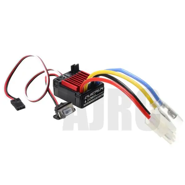 1pcs Original HobbyWing QuicRun 1060 60A Brushed Electronic Speed Controller ESC For 1:10 RC Car Waterproof TRX-4 Axial scx10 II