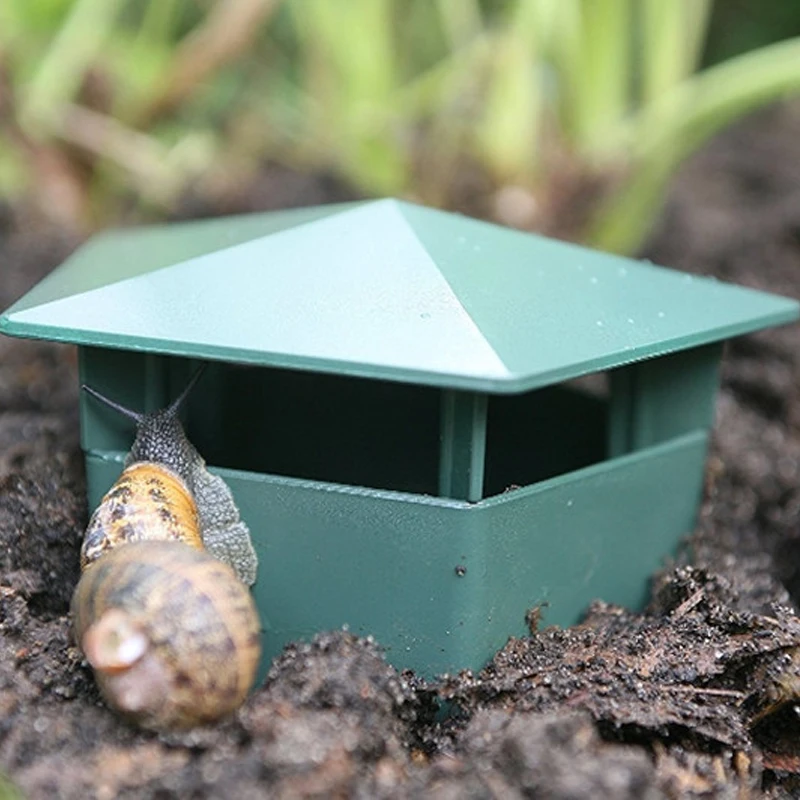 Plastic Pest Control Green Garden Tool, Snail Trap, Catcher House Cage Box, Farm Protector, Reptile Environment Clean Tool