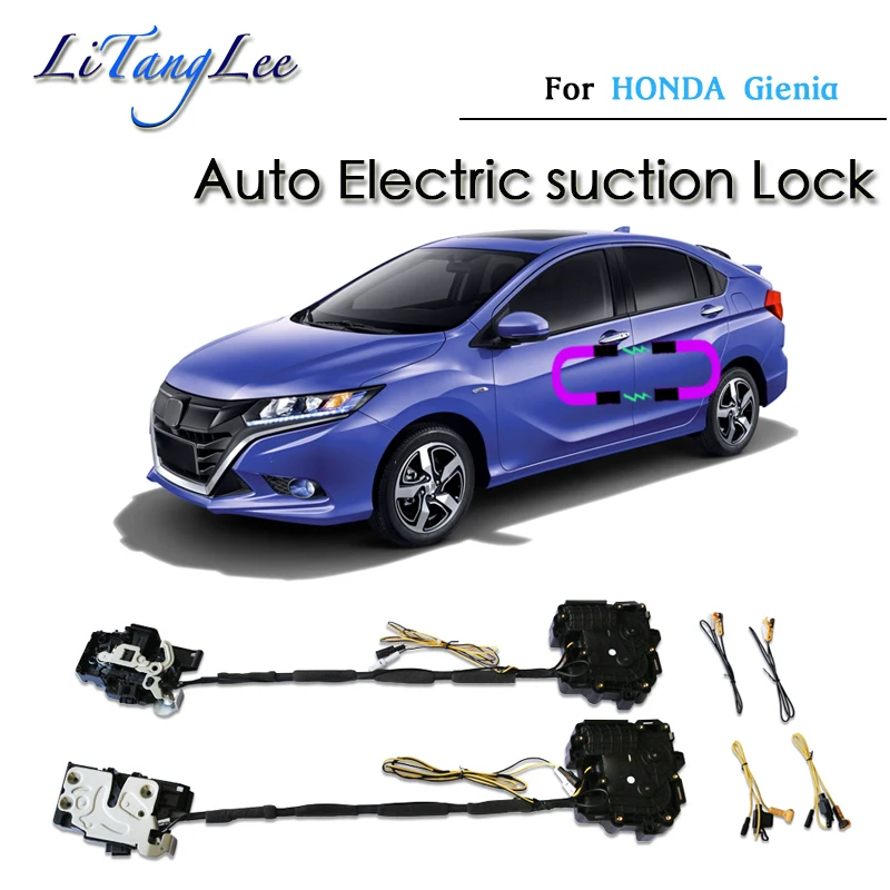 

Car Soft Close Door Latch Pass Lock Actuator Auto Electric Absorption Suction Silence Closer For HONDA Gienia 2017~2023