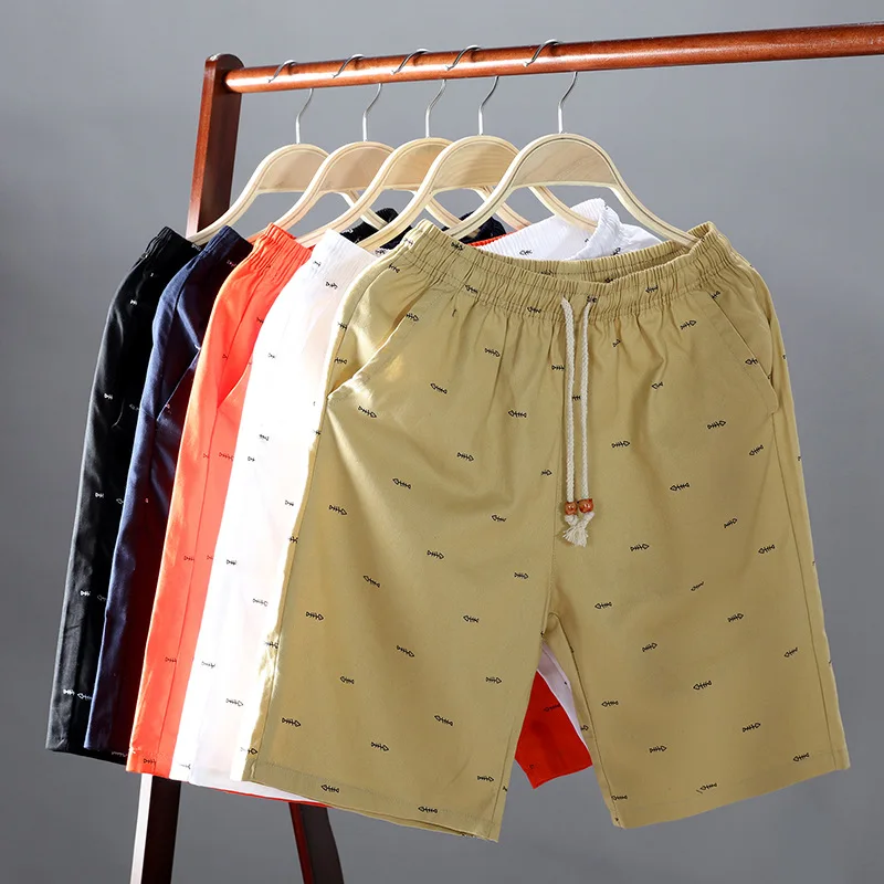 2023 Summer Outdoor New Breathable Casual Beach Shorts Loose Fashion Exercise Gym Running Shorts Men Cotton Streetwear Jogger