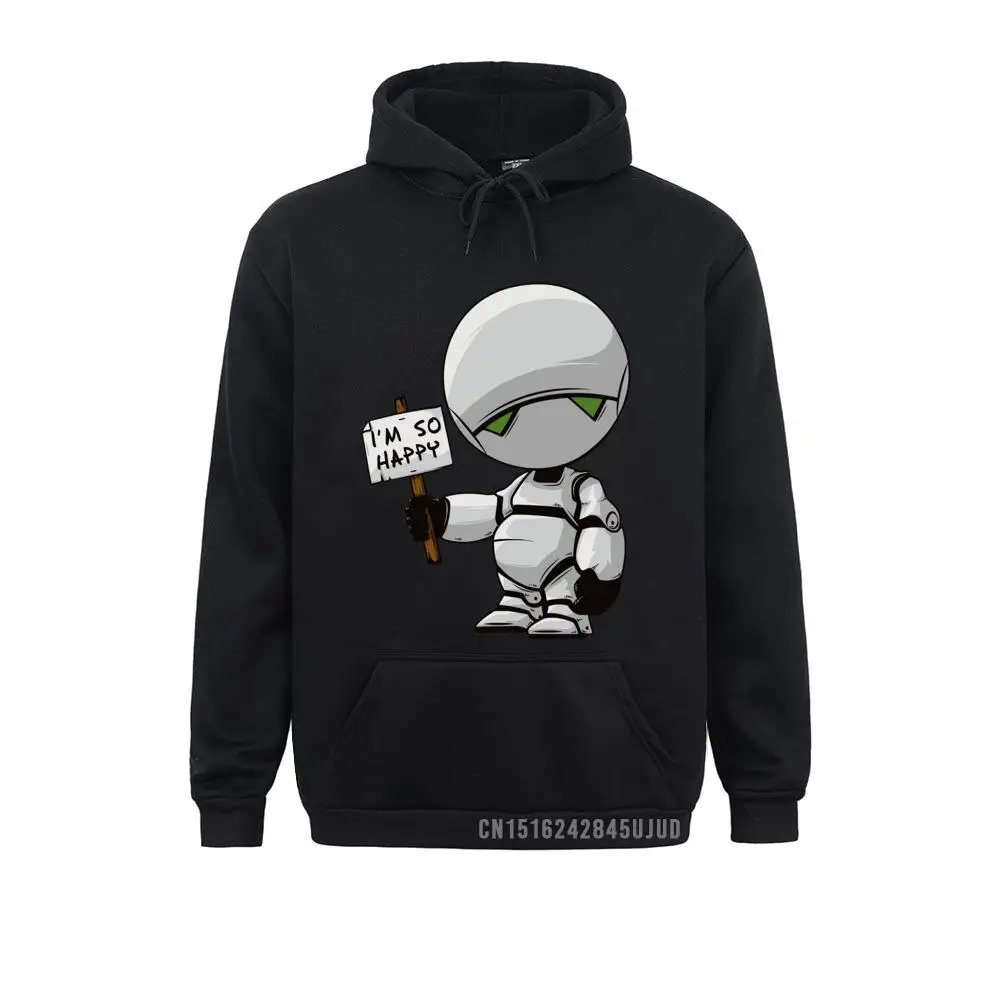 Men's Sweatshirt Marvin The Paranoid Android Hitchhiker's Guide To The Galaxy Funny Artsy Awesome Artwork Printed Tee