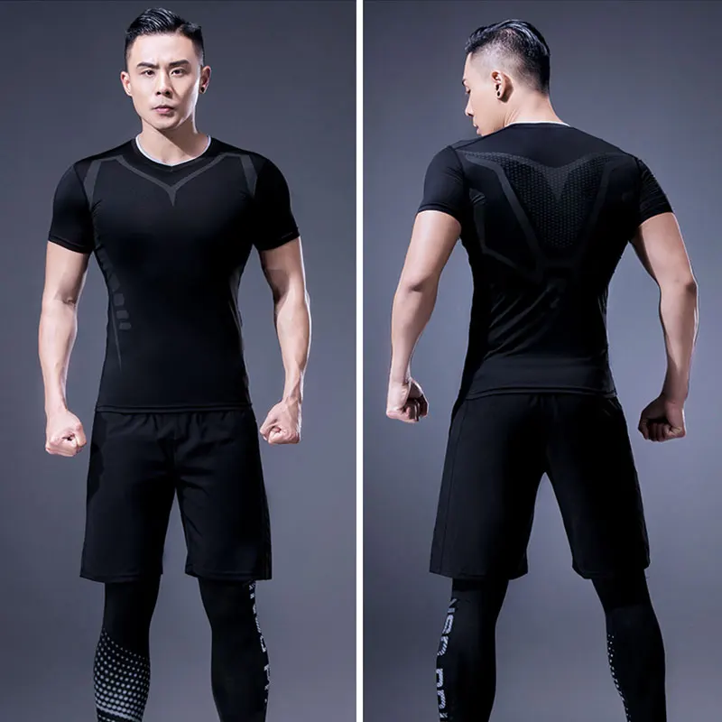 2024 T Shirt Men Compression T-shirt men Sporting Skinny Tee Shirt Male Gyms Running T-shirt Fitness Sports men t-shirts