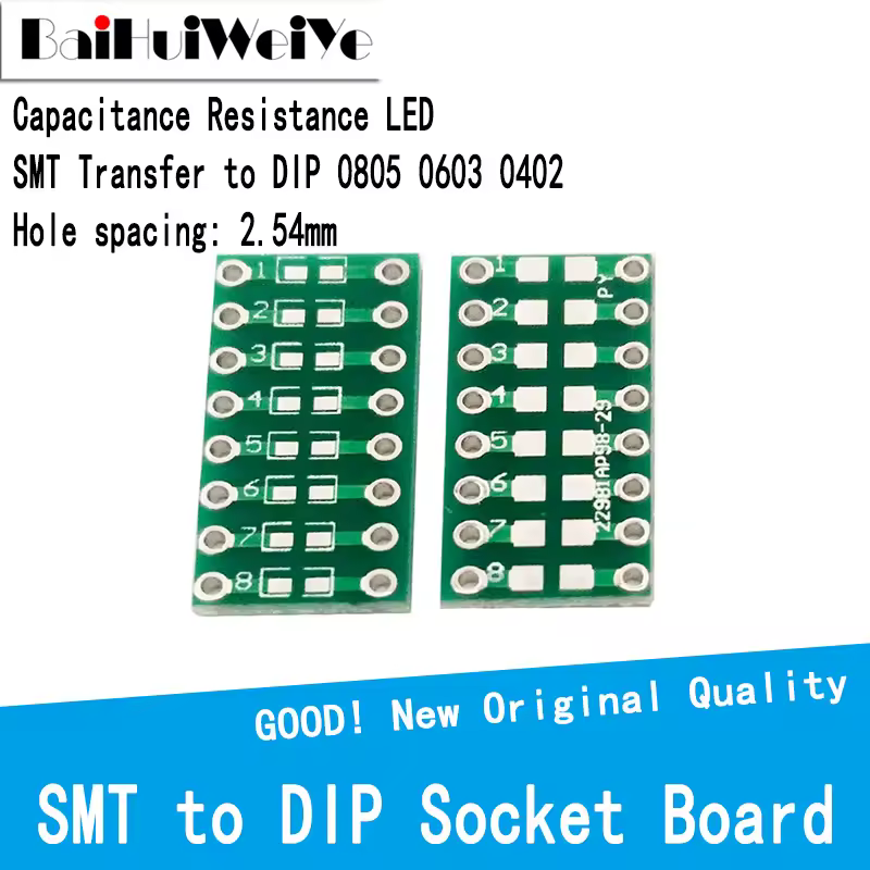 צד כפול 0805 0603 0402 SMD SMT העברת לטבול קיבול התנגדות LED מתאם העברת צלחת PCB מעגלים מודפסים לוח