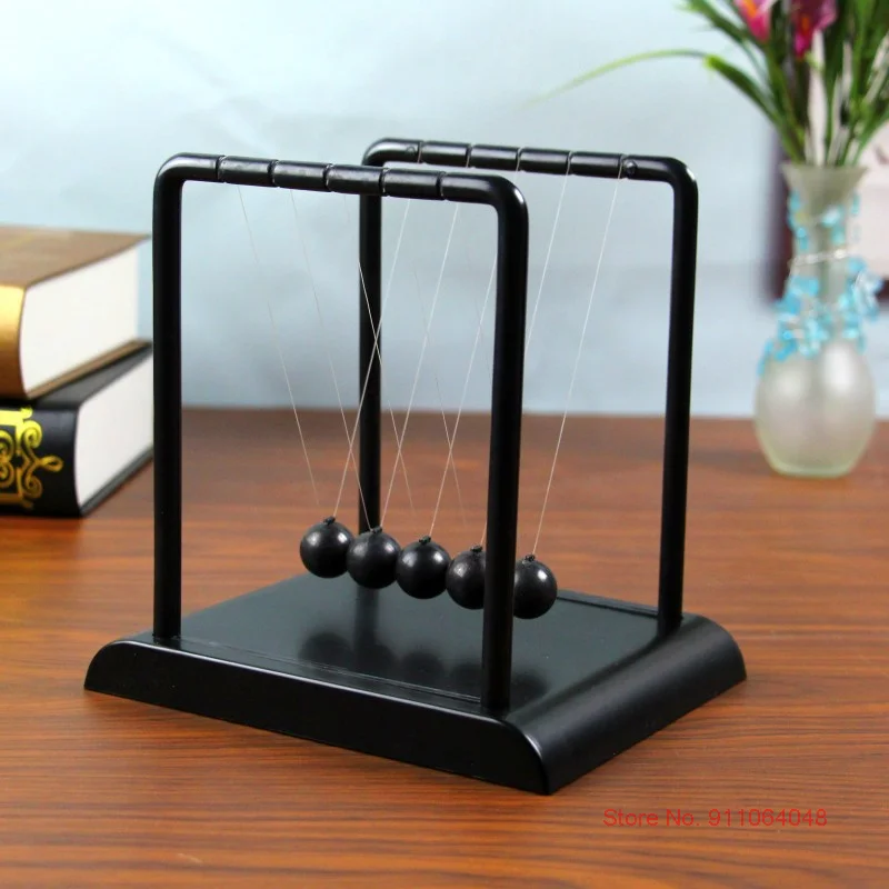 Interesting Tabletop Decoration Toys Black Newton Pendulum Newton's Cradle Creative Birthday Gifts For Children Novel Desk Decor