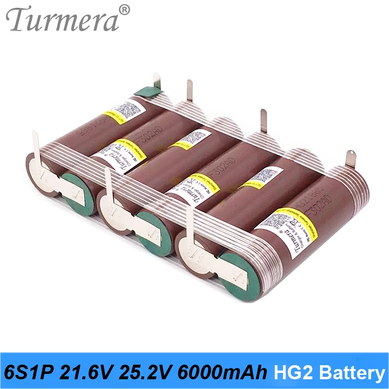 3S 10.8V 12.6V 18650 HG2 3000mAh 6000mAh Lithium Battery 30A Soldering Strip for Screwdriver Battery Shurika CustomizeMA17