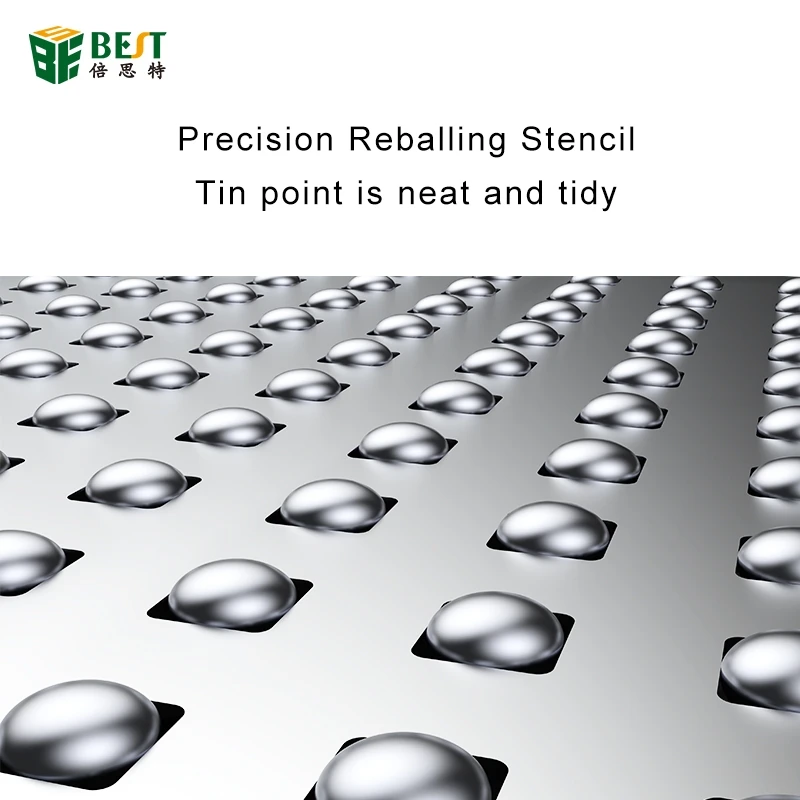 Pelat Jaring Solder Bola Stensil Reballing BGA Telepon untuk iPhone X XS 11 12 6 6S 7 8 Plus A8 A9 A11 A12 A13 A14 IC Chip Logic
