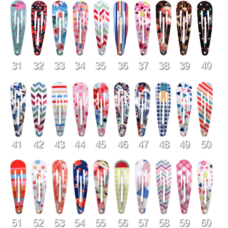 Kids Headwear 20Pcs/Lot Headdress New Styles Cartoon Animal Flower Rainbows Leopard Wave Dot Hairpin Cute Girls Hair Accessories