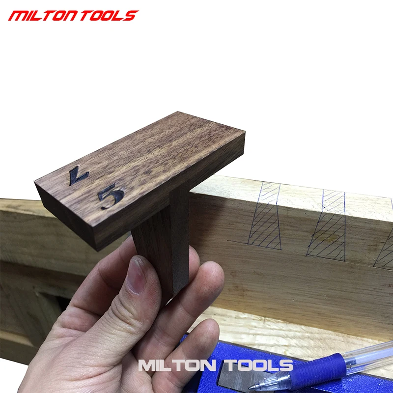 Woodworking Dovetail Marker Japanese Black walnut Dovetail Marking Template 1:5 1:8 90 Wood Joint Gauge Dovetail Guide Tools