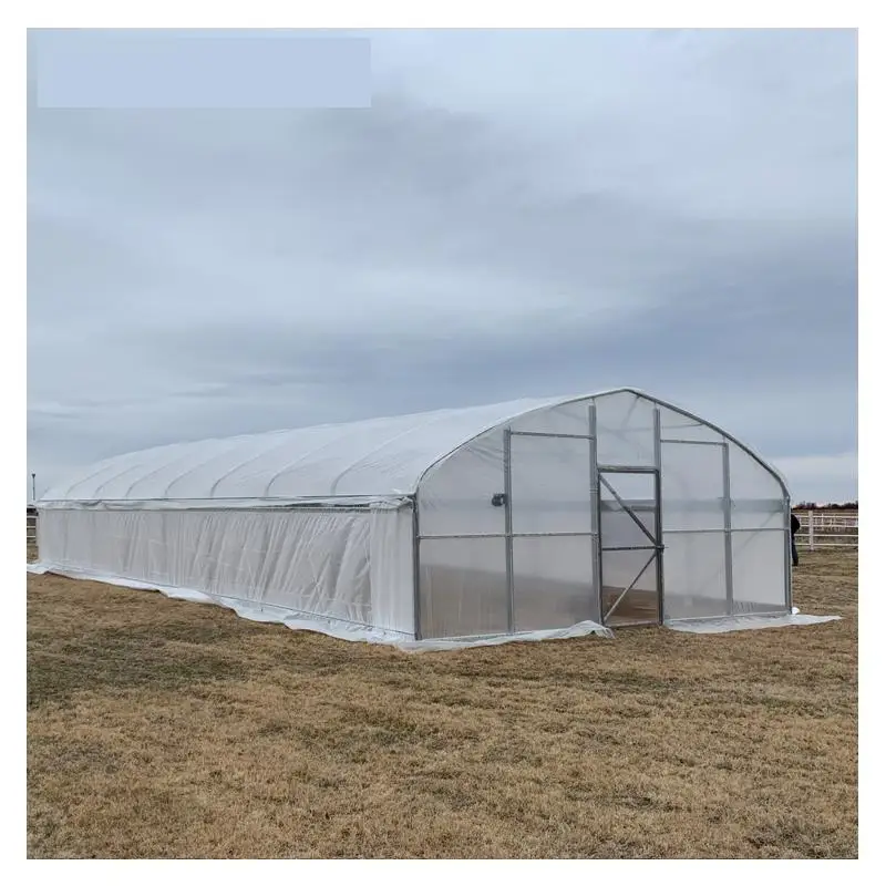 8m*10m Greenhouse kit for vegetables with ventilation on both sides