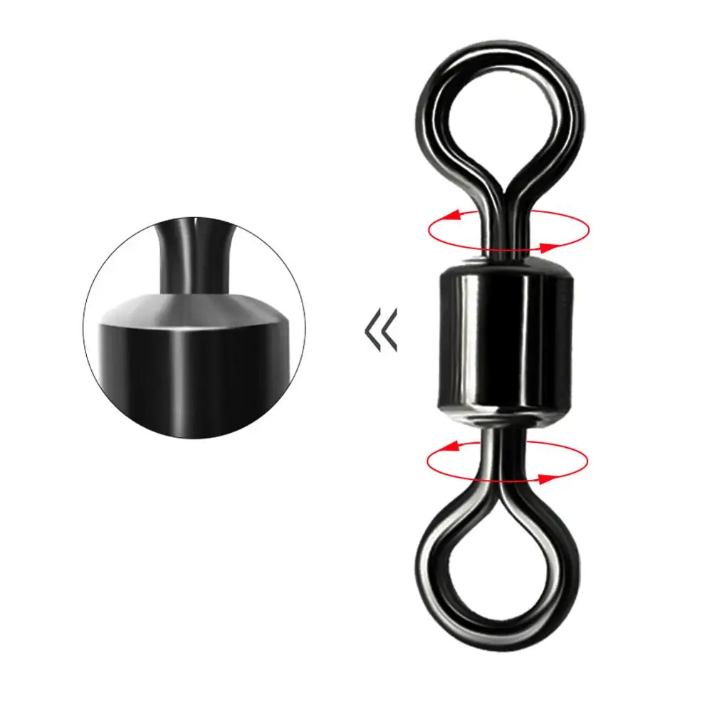 Anilla giratoria Tamaño 9 – Connector acero inoxidable para anzuelos - imagen 3