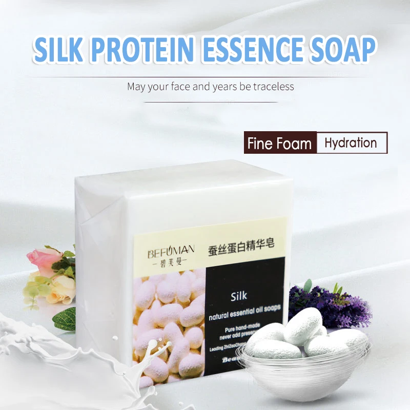 Goat Milk Essence Soap Anti-Acne Oil Control Whitening Moisturizing Brighten Skin Removing Blackhead Ance Cleaning Soap T1259