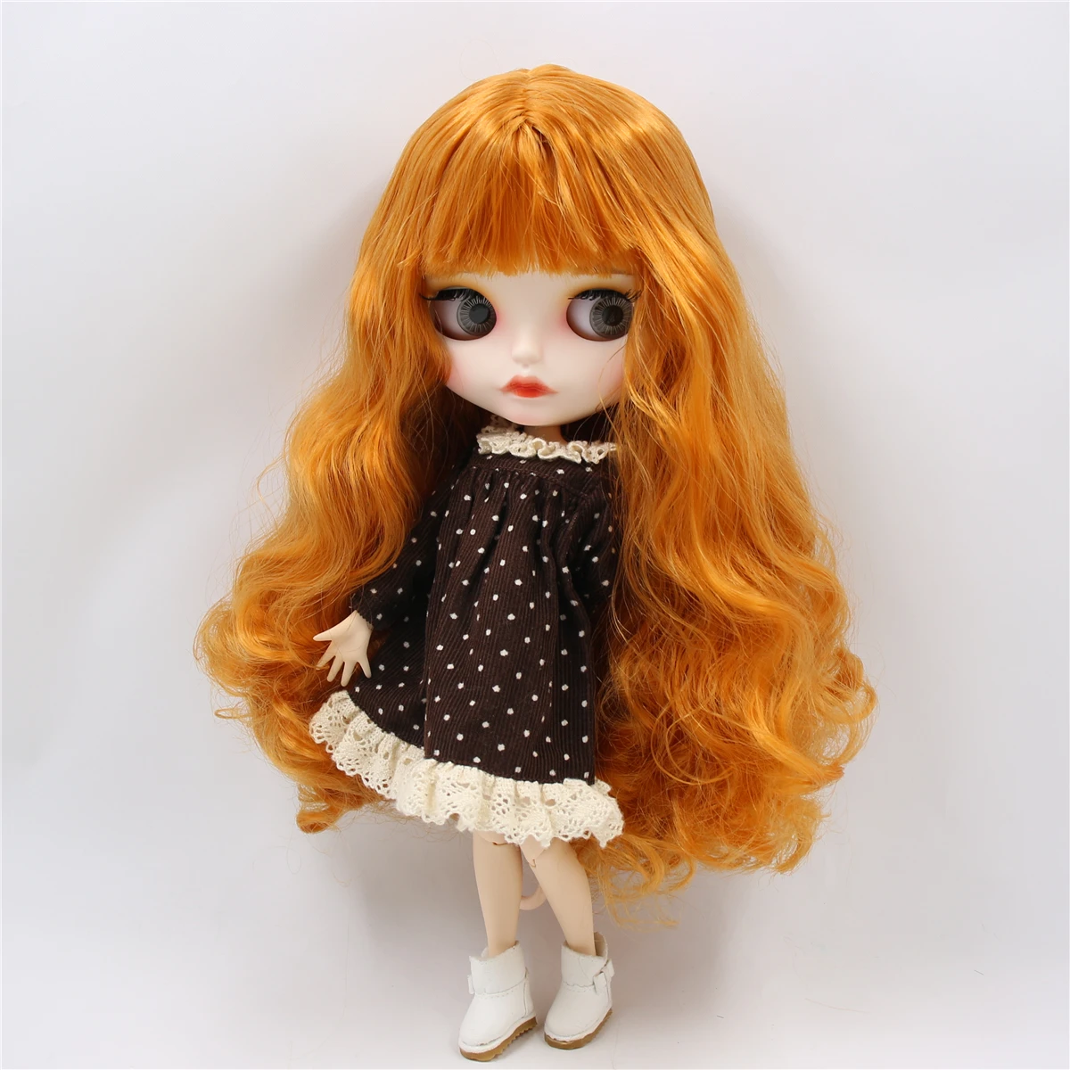 ICY DBS blythe Doll bjd joint body orange hair matte face 1/6 toy BL0145 30cm girl gift anime