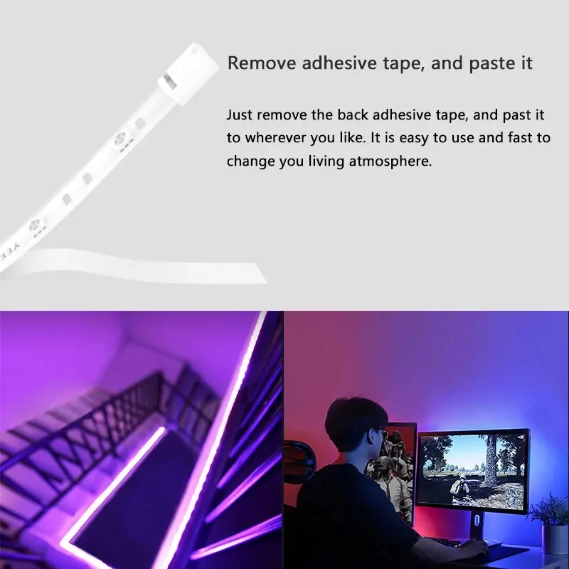 Global version Yeelight Aurora Smart Light Strip 1S RGB Colorful WiFi 2M To 10M 60 LED LightStrip For APP xiaomi mi home Homekit - 5
