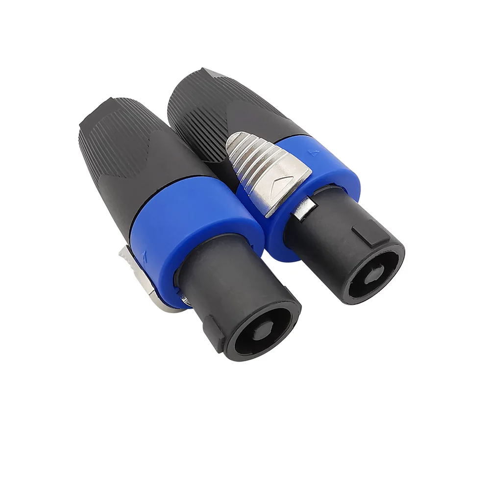 1/2Pcs 4 Pole Speaker Plug Twist Lock Cable Connector for NEUTRIK Type NL4FC Speakon 4 Pole Plug Male Audio SPK Connectors