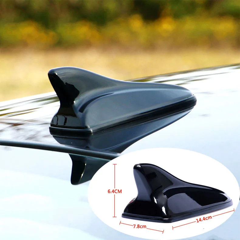 

For Kia Optima 2010-2019 Glossy Black Car Shark Antenna Radio FM Signal Aerials Decorative Car Styling Accessories 1pcs