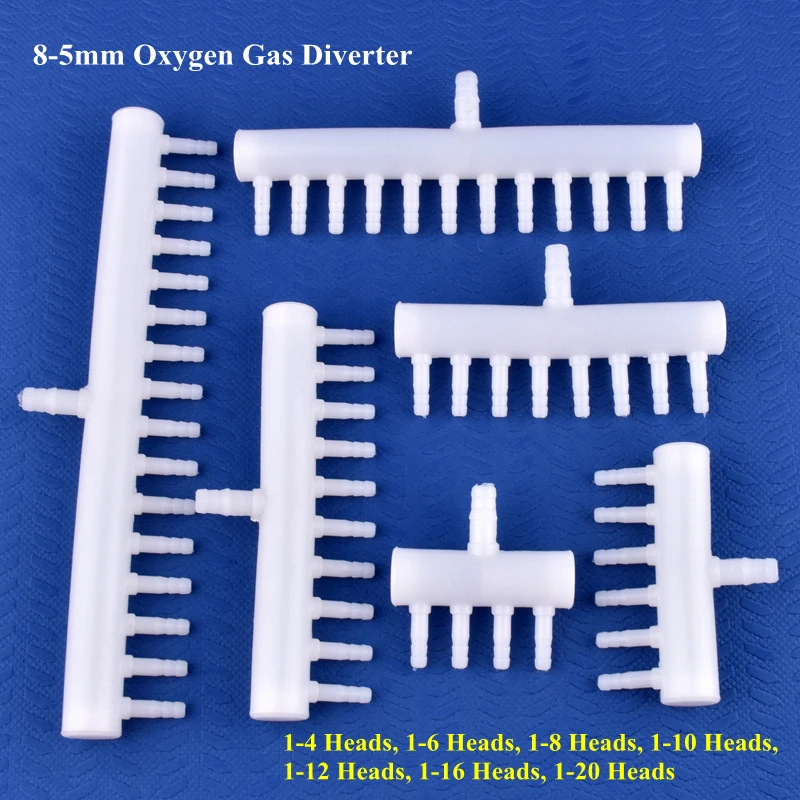 

8-5 мм 4 ~ 20 головок, кислородный газовый отвердитель, шланг для аквариума, воздушный насос, дистрибьютор оксигенации, пористый газ