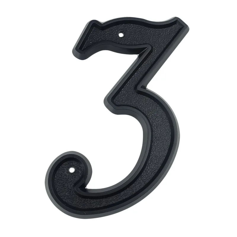 139mm Big House Number Outdoor 5.5 inch Exterior House Number Apartment Door Numbers Mailbox Address Sign ABS Plastic #3