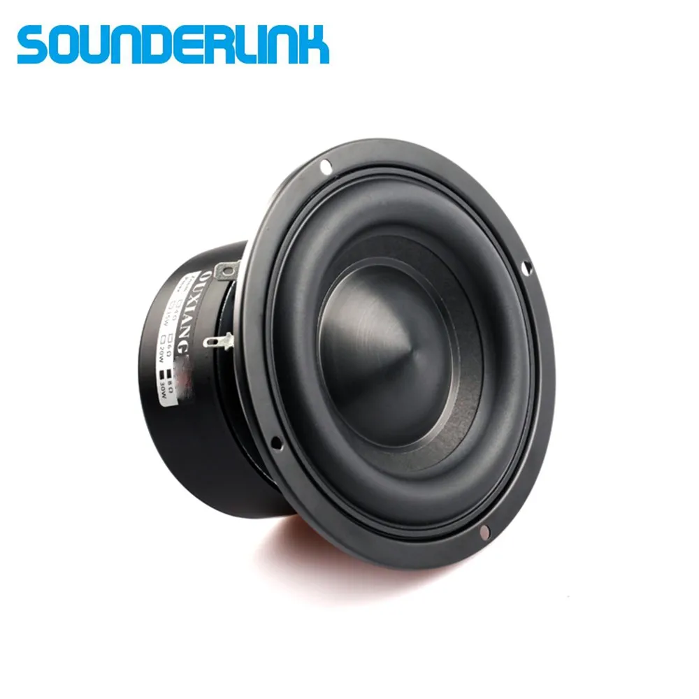 1 PC subwoofer woofer bass raw speaker low frequency driver 4 Ohm 8Ohm 4inch 50W Large Rubber Aluminum Composite Basin