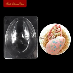 3D Easter Egg Design Breakable Chocolate Mold DIY Creative Plastic Pinata Mousse Mould Cake Decorating Tools Baking Accessories