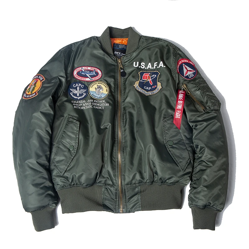 2025 A/W USAFA vintage pilot bomber flight jacket us air force top