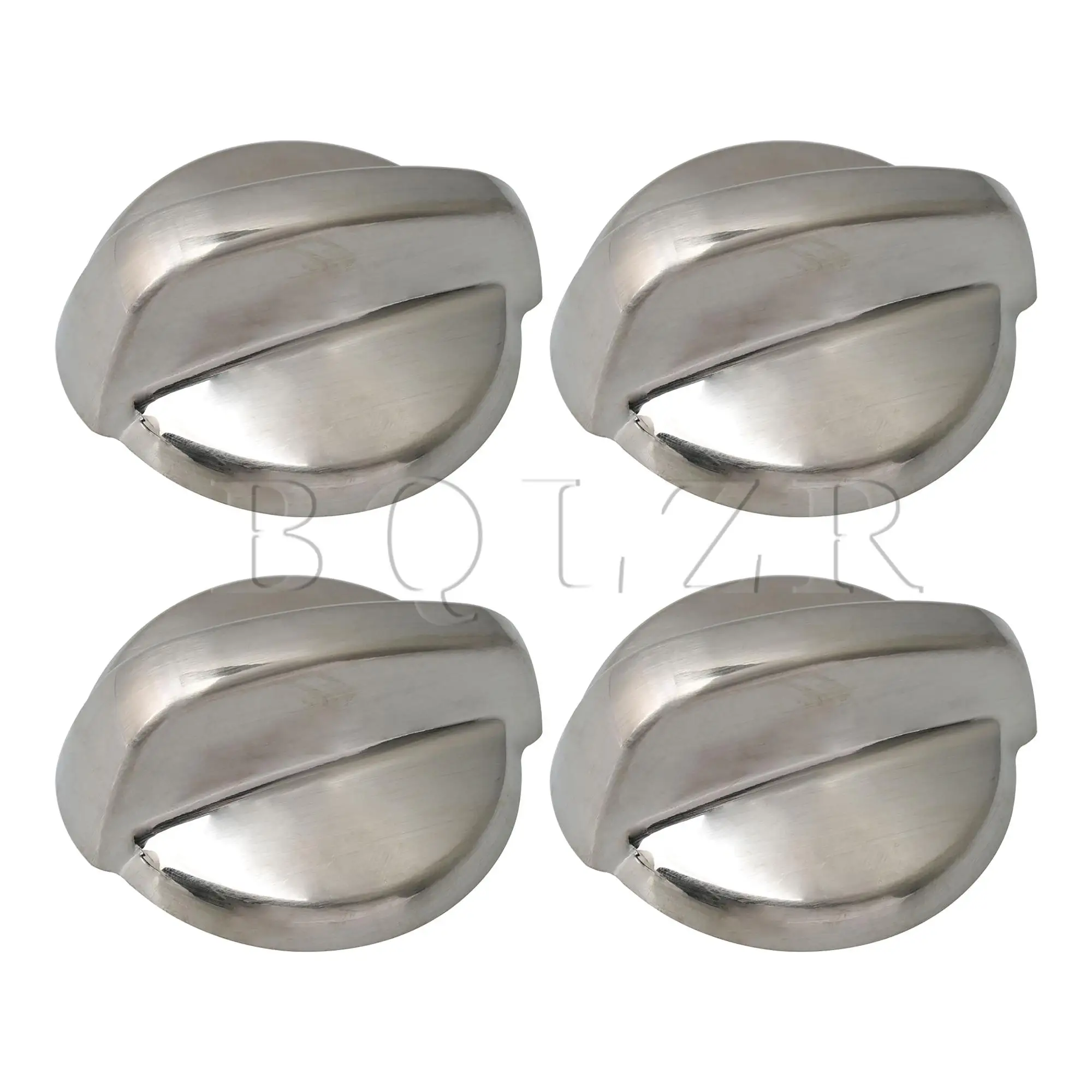 BQLZR 4 Pcs WB03T10295 Silver Stove Cooktop Knob Burner Control Knob PS2353386